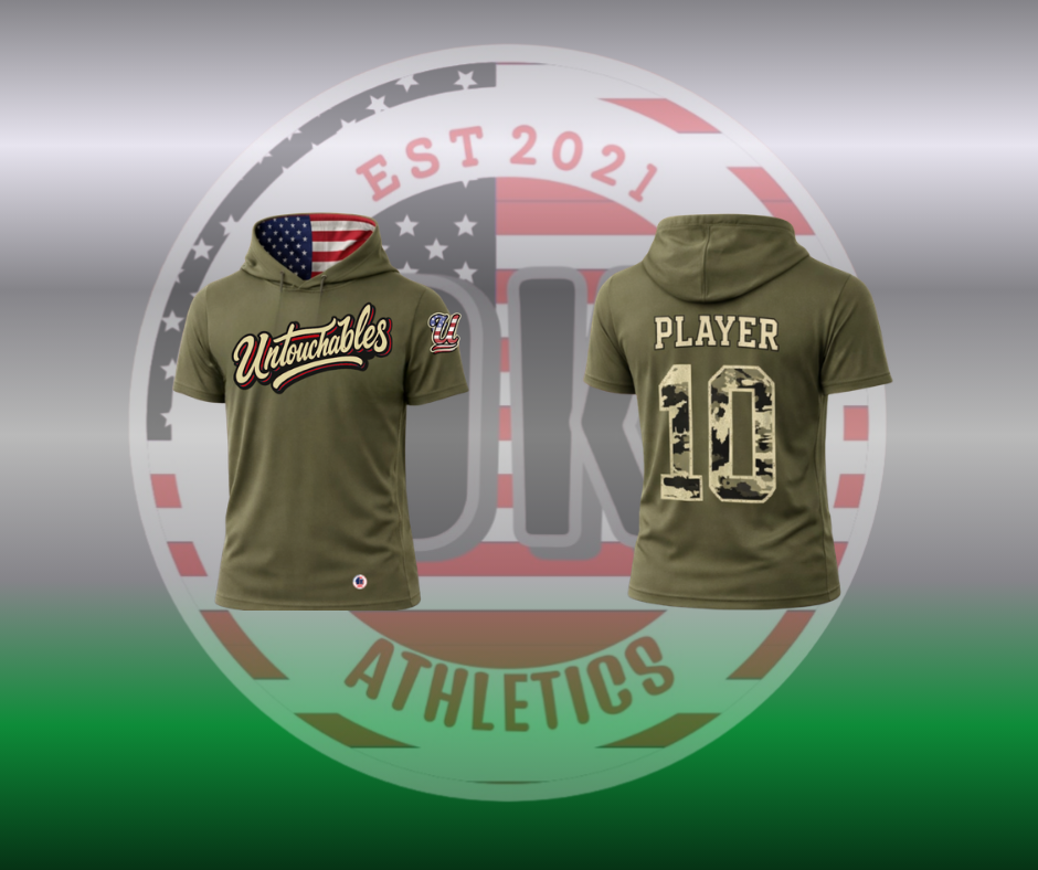 UNTOUCHABLES GREEN SHORT-SLEEVE HOODED