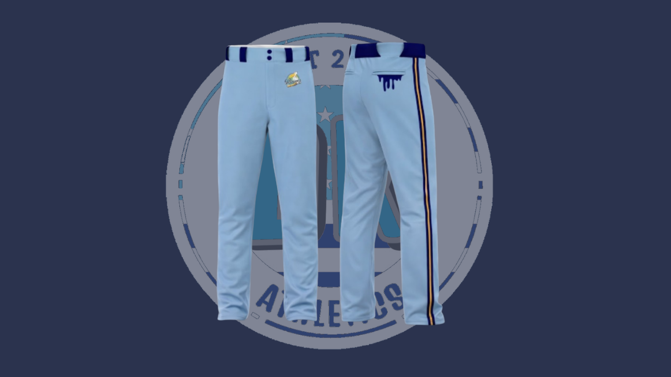 REGULAR/SKINNY BABY BLUE DRIP PANTS
