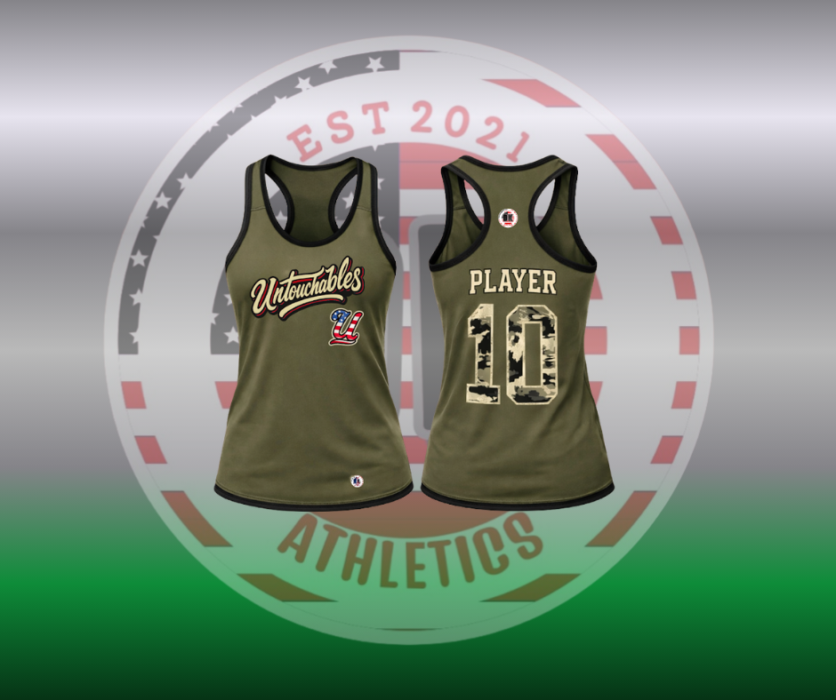 UNTOUCHABLES GREEN RAZOR BACK TANK