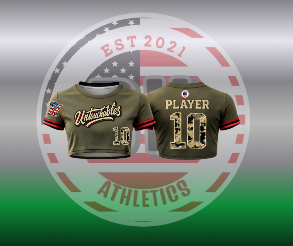 UNTOUCHABLES GREEN CROP TOP