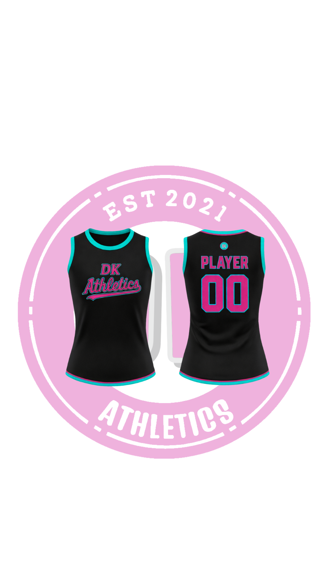 DKATHLETICS SLEEVELESS SOFTBALL JERSERY