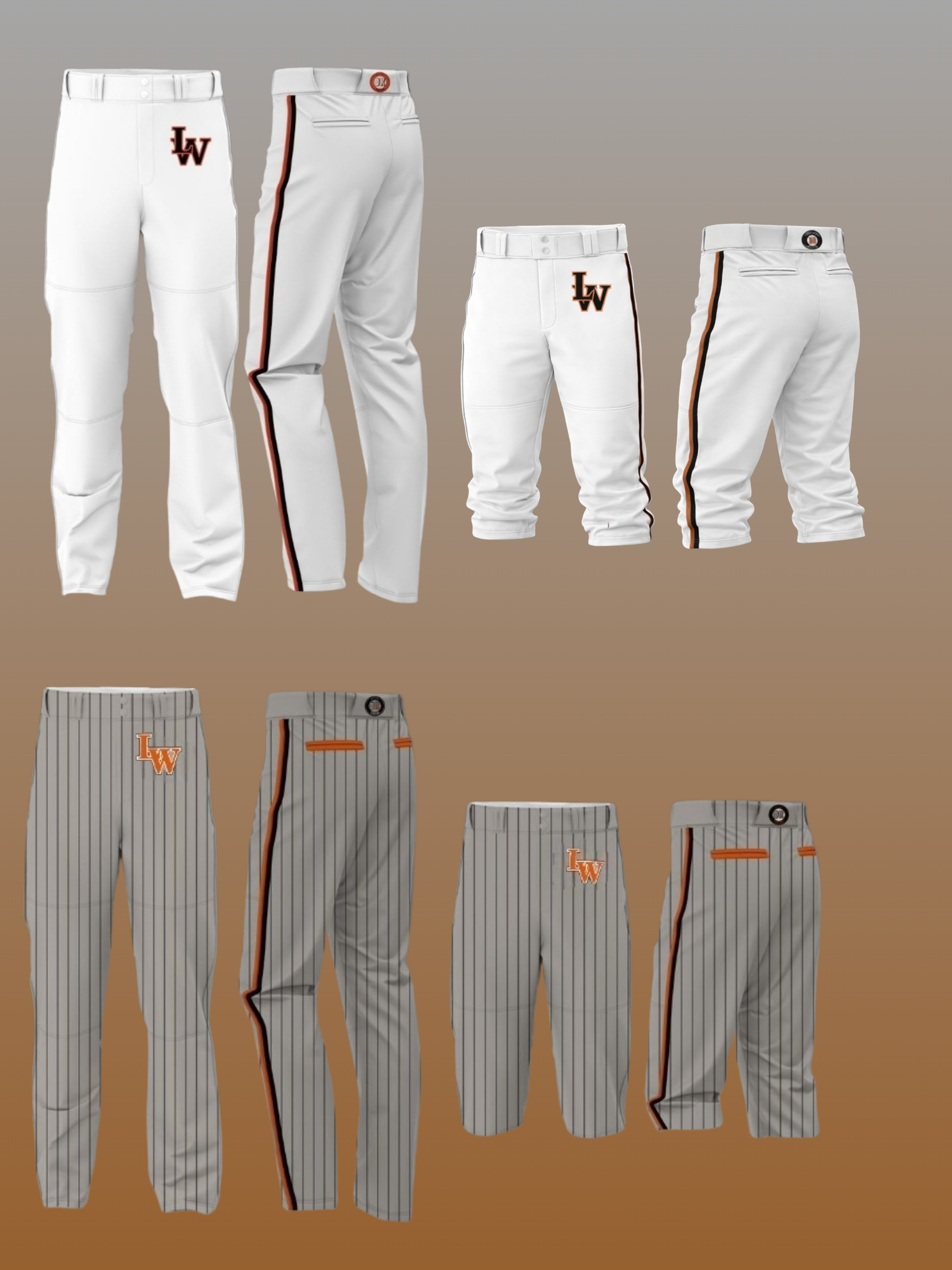 LW SMOKE CUSTOM BASEBALL PANTS