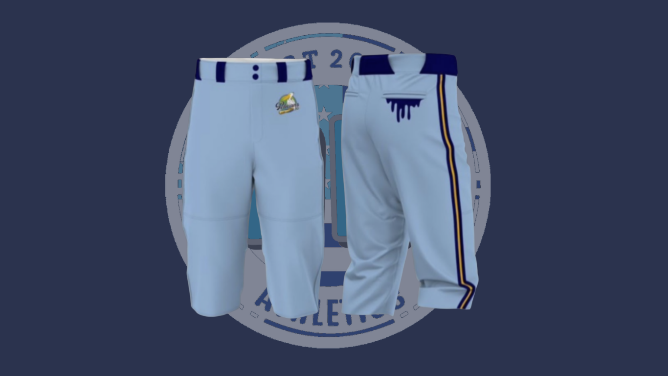 KNICKERS BABY BLUE DRIP PANTS