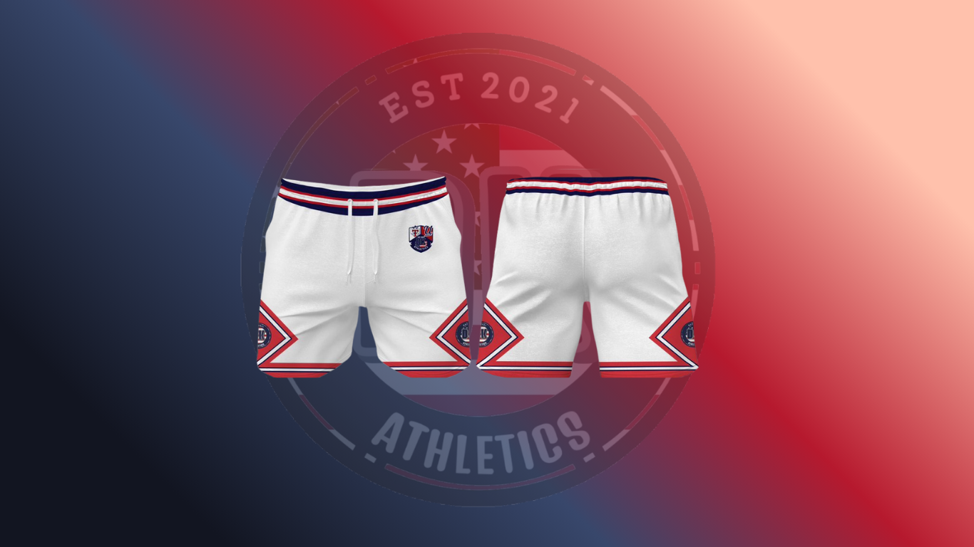 WHITE BASKETBALL GAME SHORTS