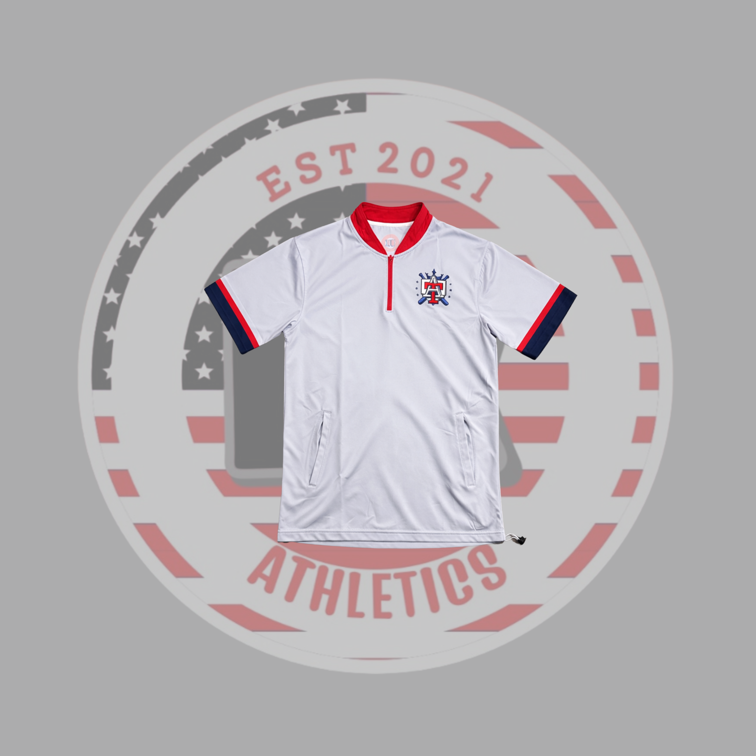 QUARTER-ZIP CAGE JACKET