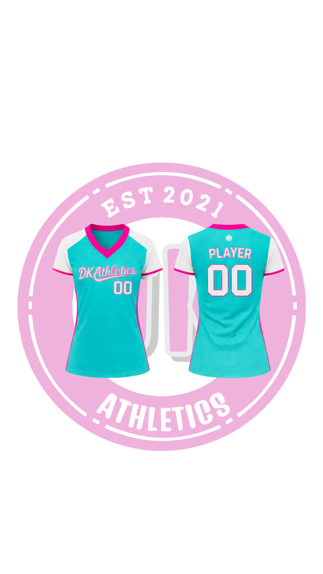 DKATHLETICS V-NECK SOFTBALL JERSERY