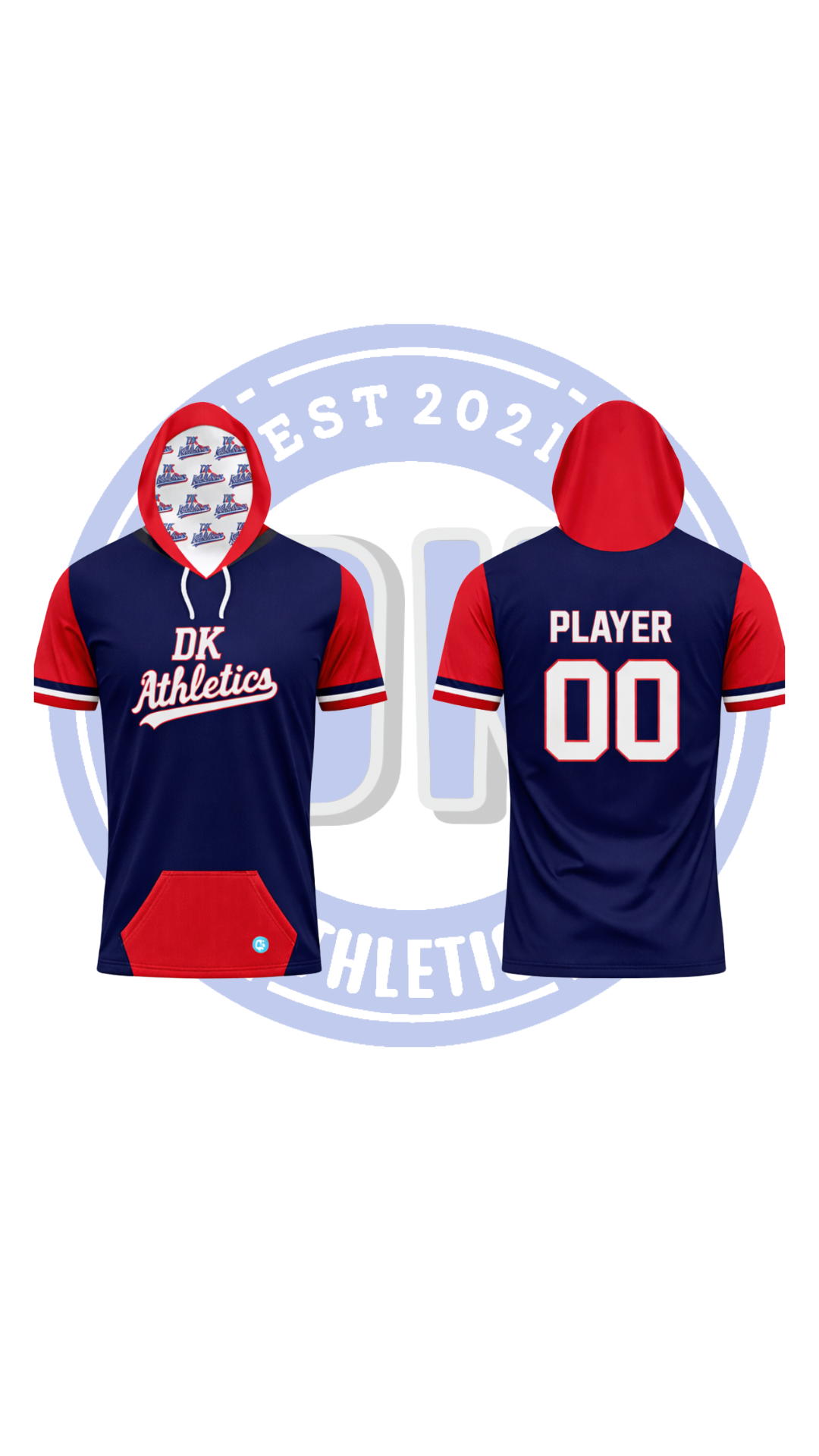 NAVY DKATHLETICS SS HOODED