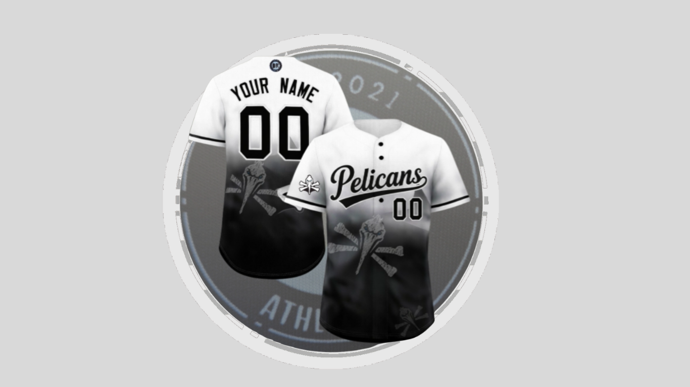 FULL BUTTON BLACK OMBRE GAME JERSERY