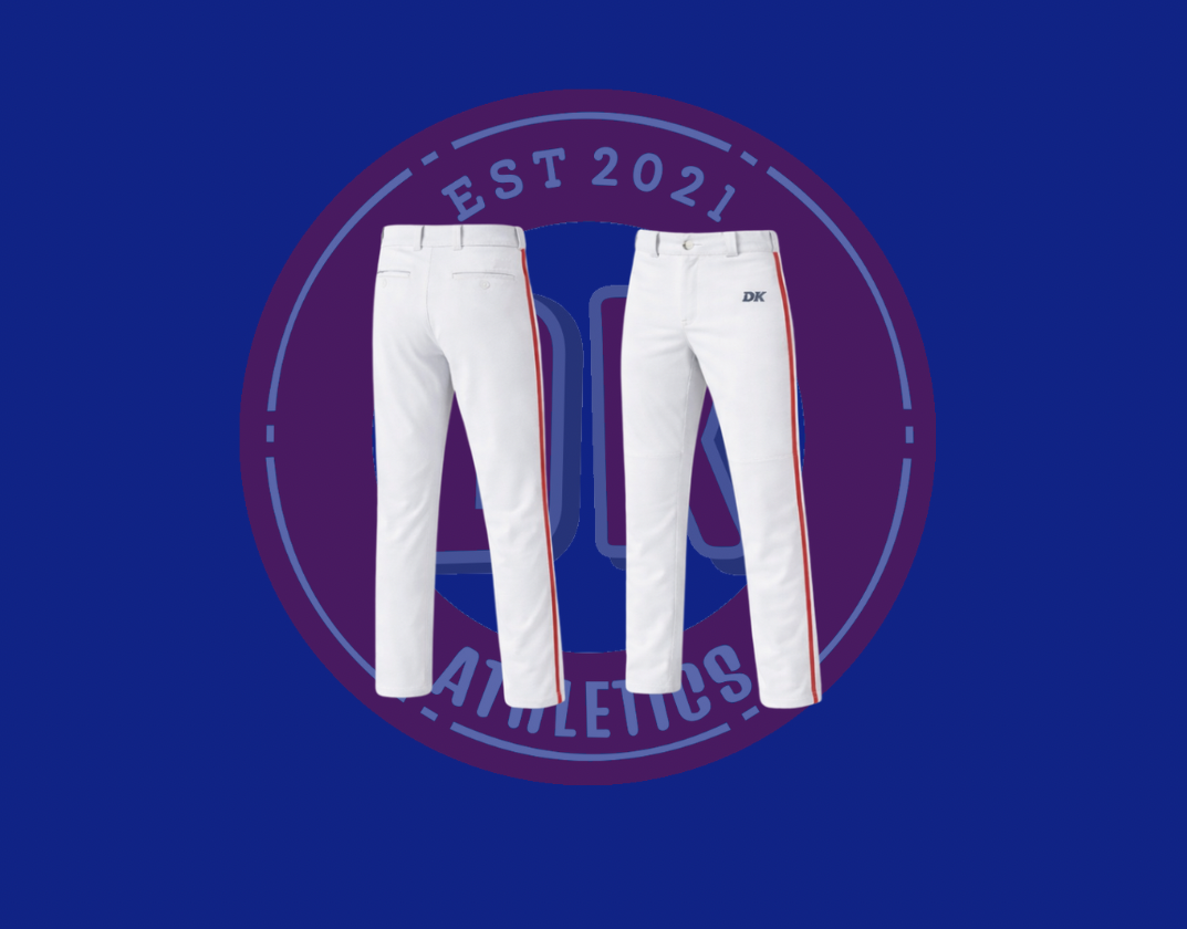 WHITE DKATHLETIC BASEBALL PANTS
