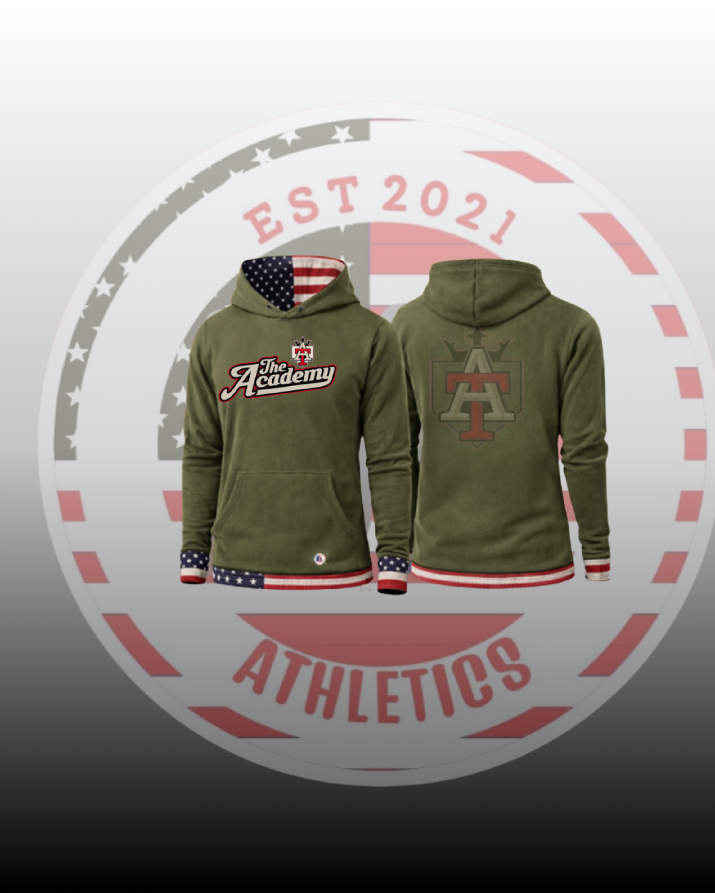 GREEN DRI-FIT LONG-SLEEVE HOODED