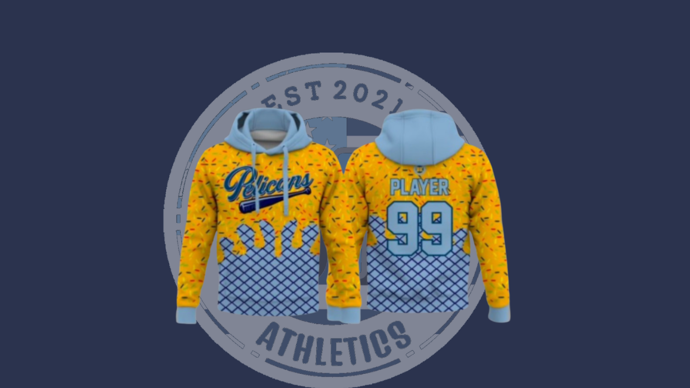 YELLOW ICE CREAM FLEECE HOODIE