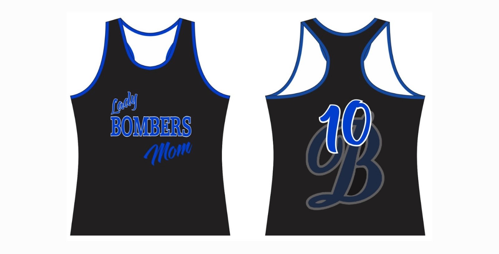 Lady Bombers Custom Women's Mom Tank Top