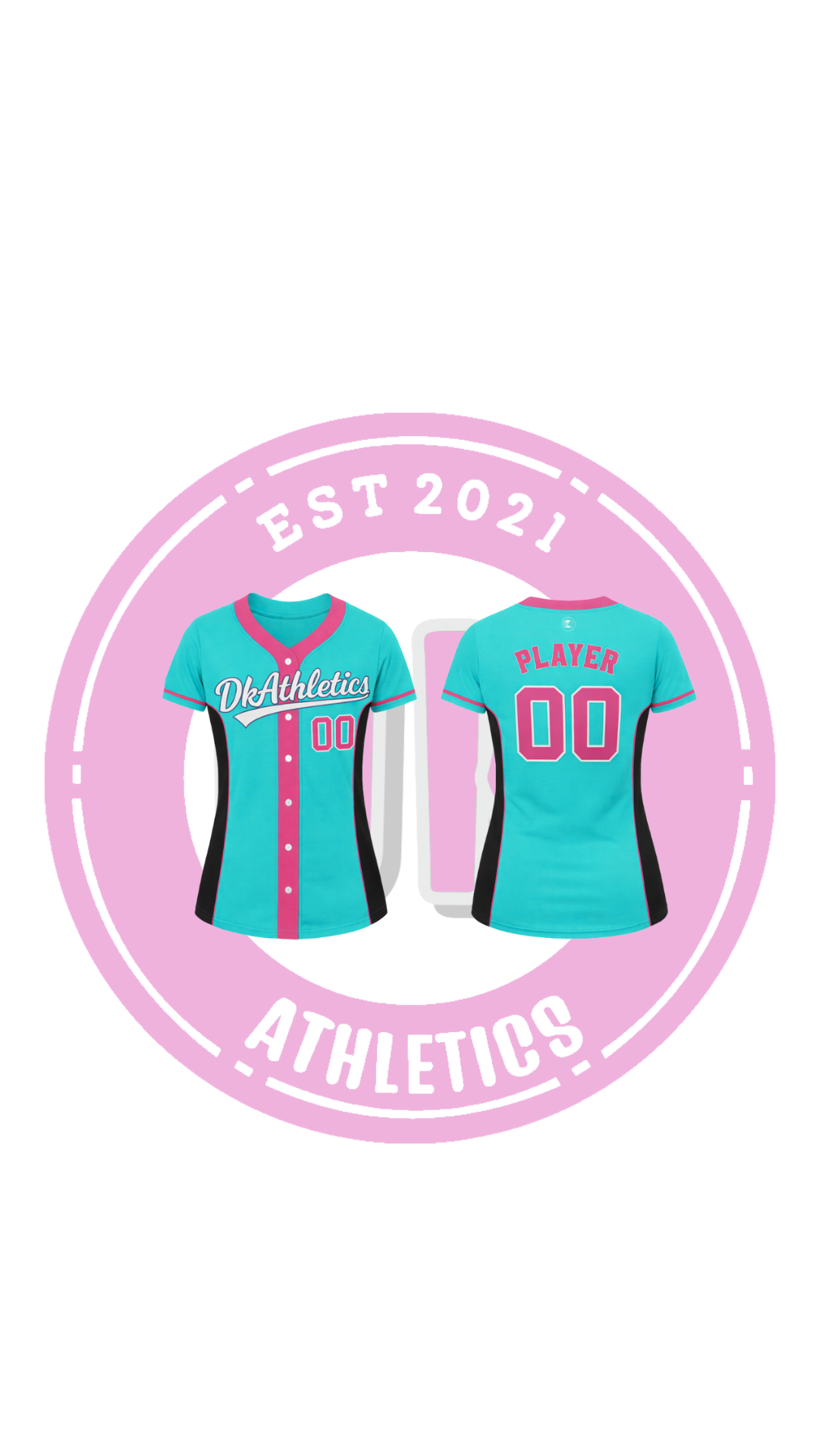 DKATHLETICS FULL BUTTTON SOFTBALL JERSERY