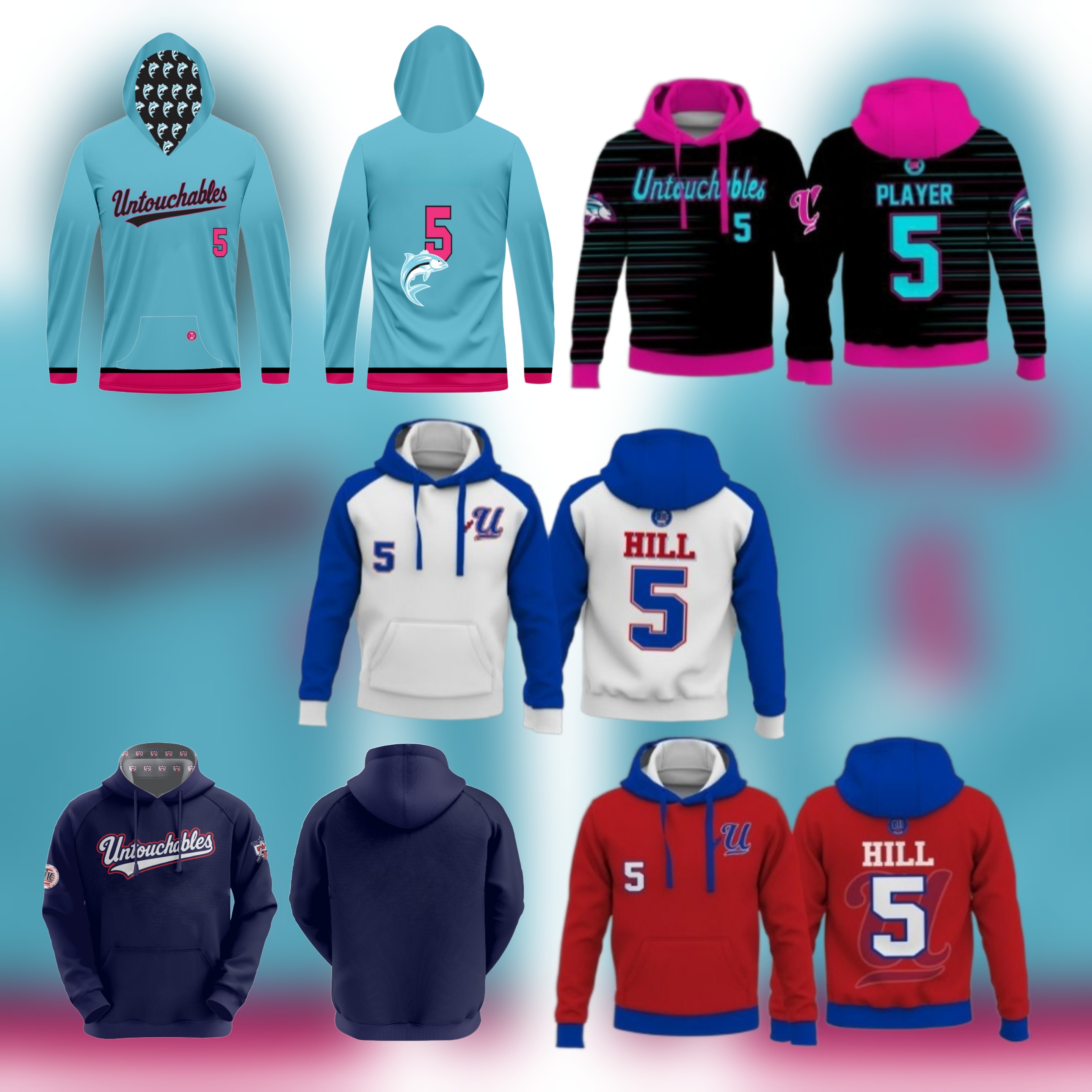UNTOUCHABLES CUSTOM DRI-FIT HOODIES