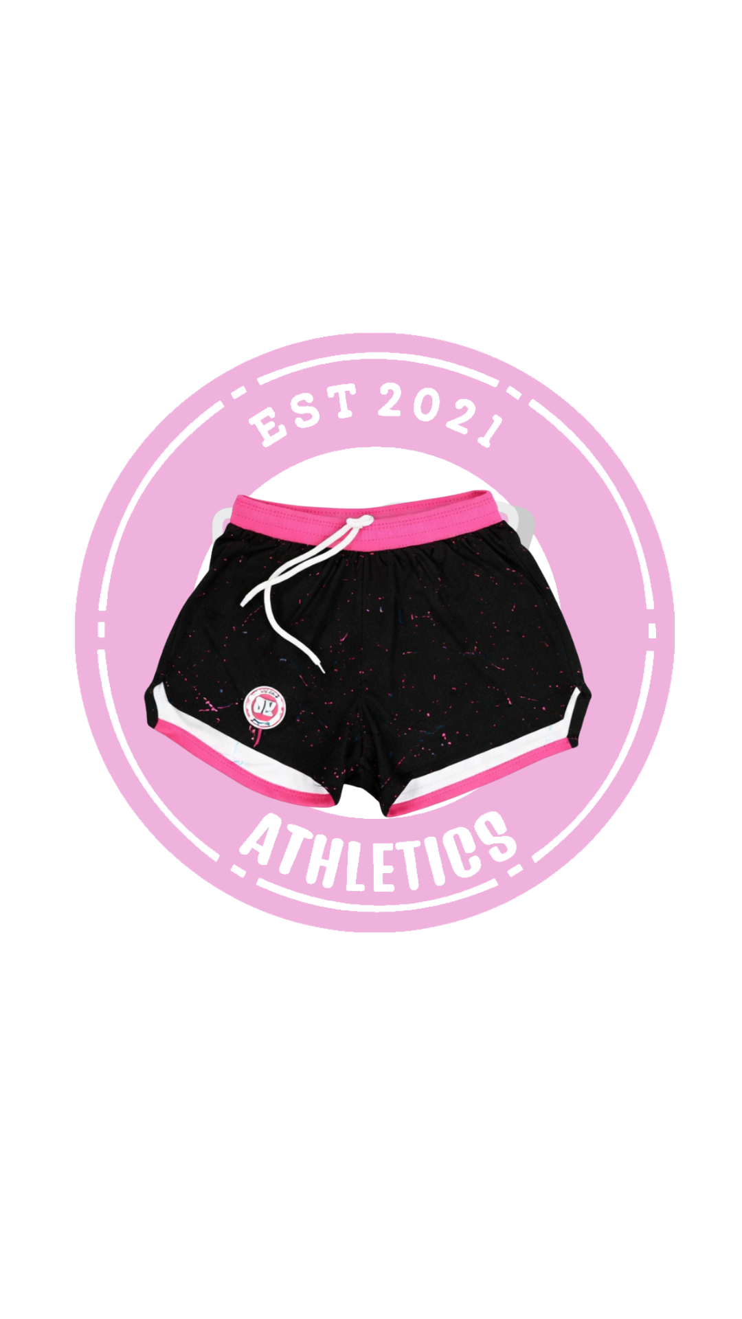 BLACK DKATHLETICS WOMENS SHORTS